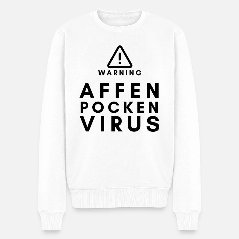 Warning ApV - Männer Premium Bio Pullover - Weiß