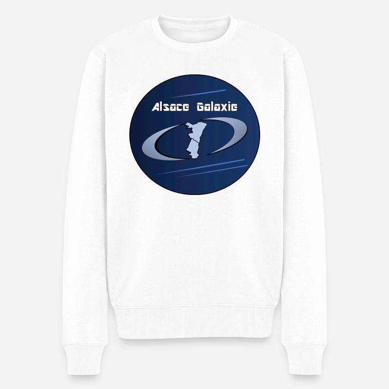 Alsace Galaxie - Pull Premium bio Homme - blanc