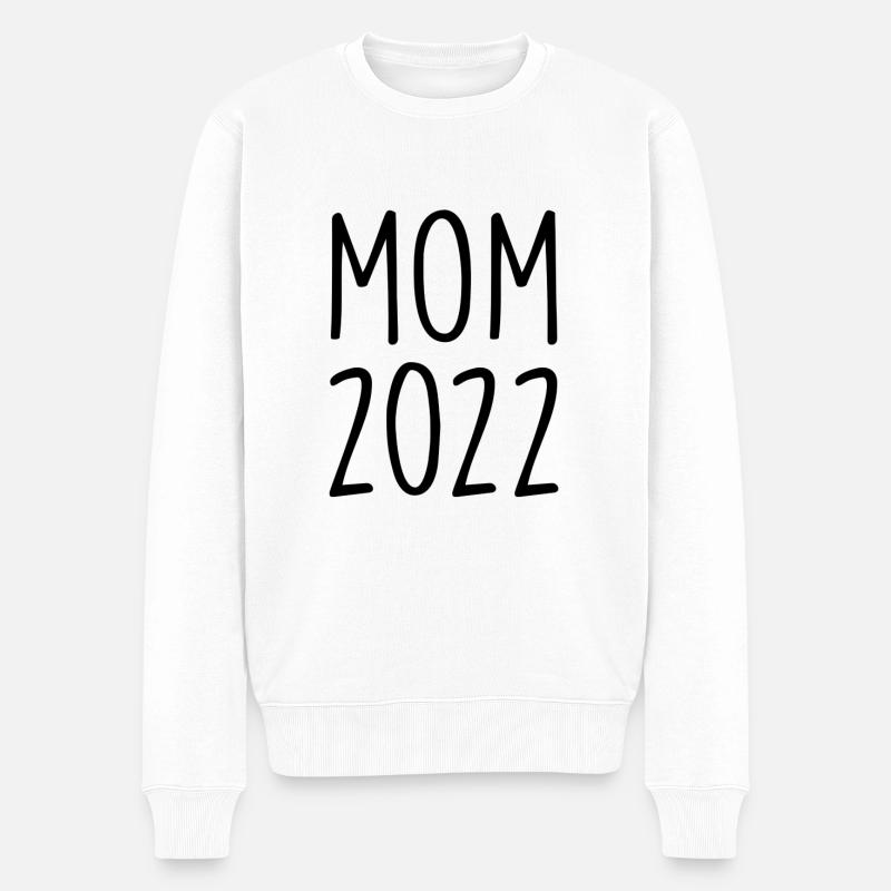 maman 2022,maman,mère,bébé - Pull Premium bio Homme - blanc
