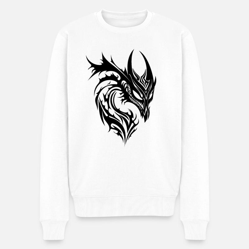 Dragon Tattoo Monster Style - Pull Premium bio Homme - blanc