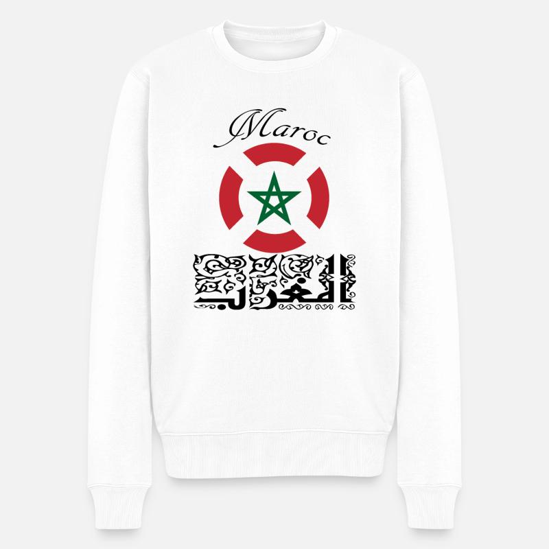 Maroc - Pull Premium bio Homme - blanc
