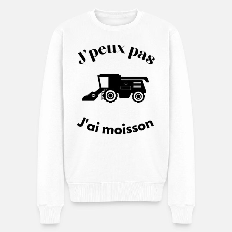 J'peux pas j'ai moisson - Pull Premium bio Homme - blanc