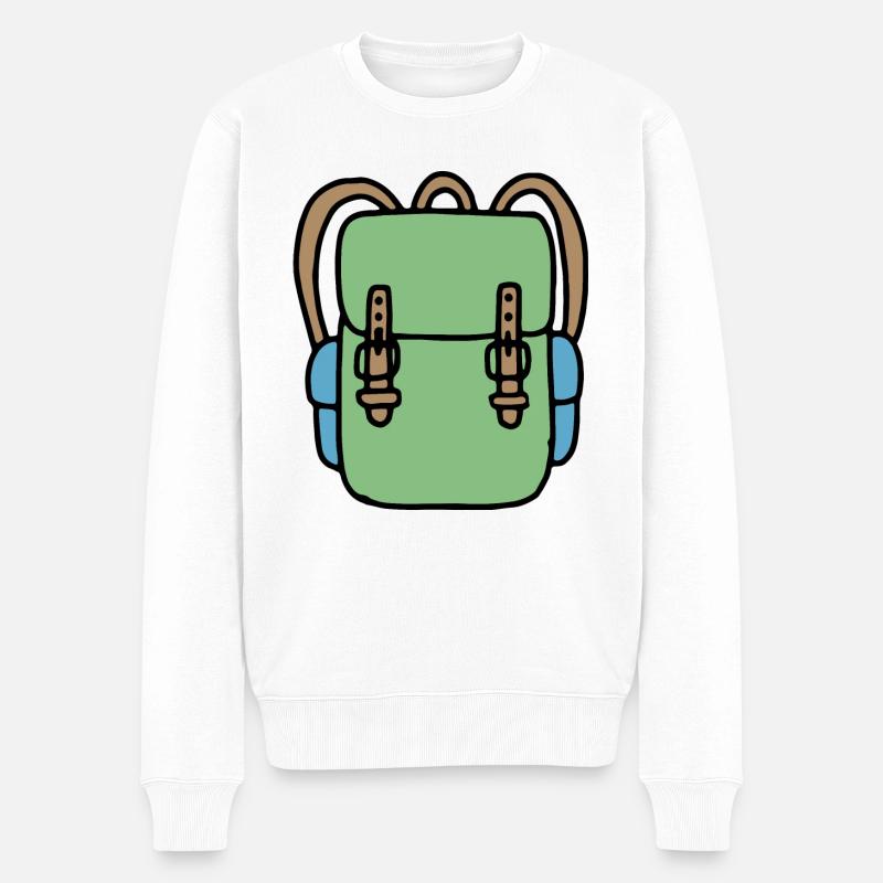 Sac à dos en vert - Pull Premium bio Homme - blanc