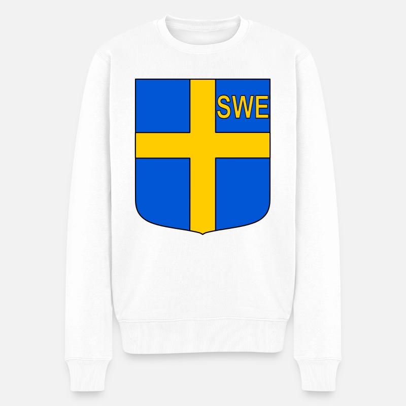 Bouclier ENG - Pull Premium bio Homme - blanc