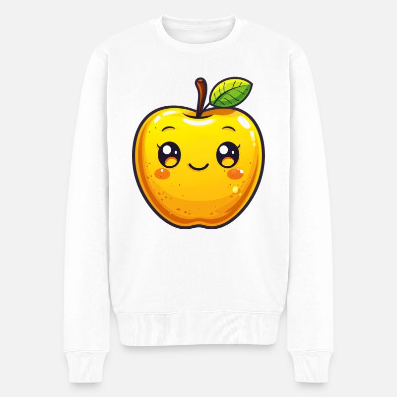 Sujet Apple pour enfants - Pull Premium bio Homme - blanc