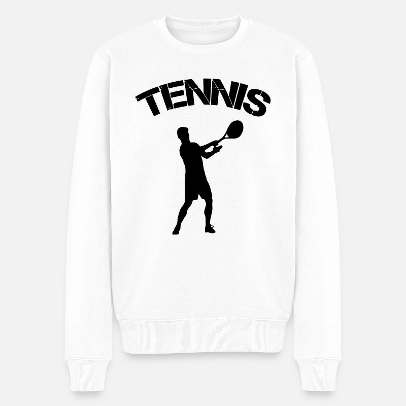 tennis - Pull Premium bio Homme - blanc