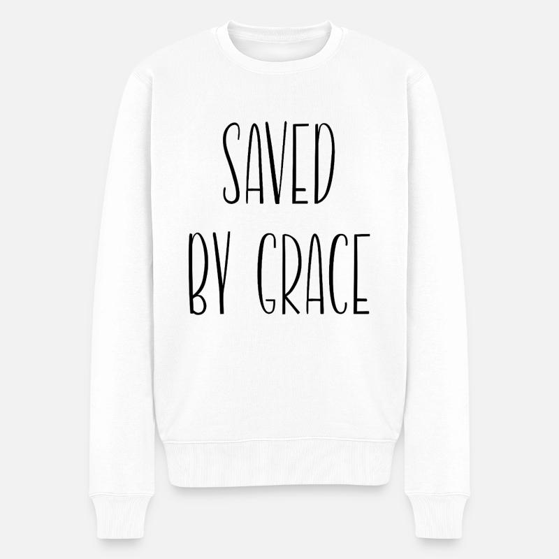 sauvé par la grâce - Pull Premium bio Homme - blanc