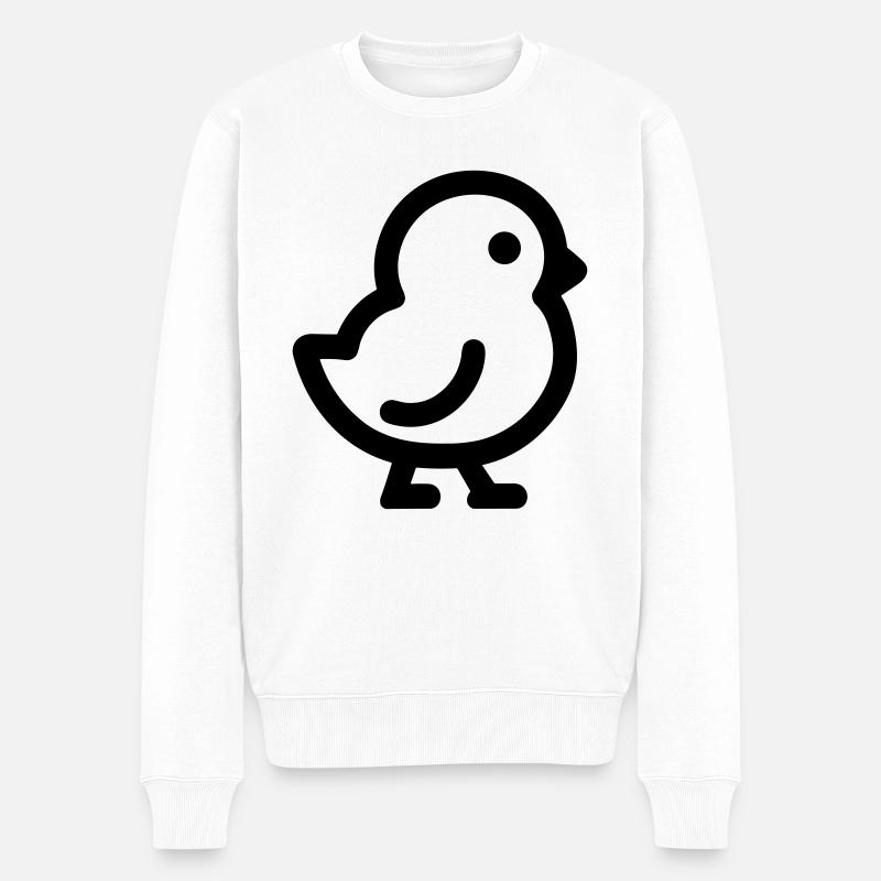 Küken - Männer Premium Bio Pullover - Weiß