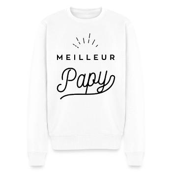 Meilleur papy - Pull Premium bio Homme - blanc - Devant - Thijin (182cm)