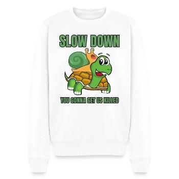 Tortue de mer testudinata animal - Pull Premium bio Homme - blanc - Devant - Thijin (182cm)