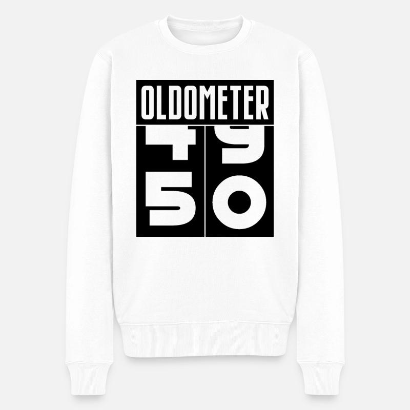 Oldometer 50e anniversaire - Pull Premium bio Homme - blanc