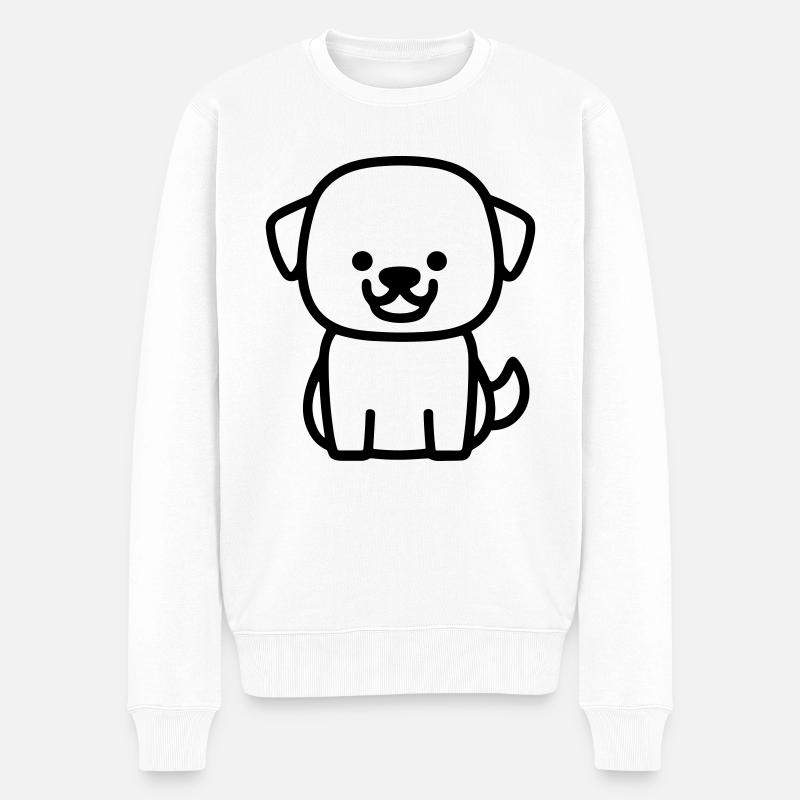 bibiche - Pull Premium bio Homme - blanc