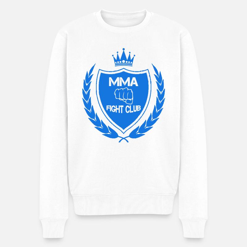 mma fight club - Männer Premium Bio Pullover - Weiß