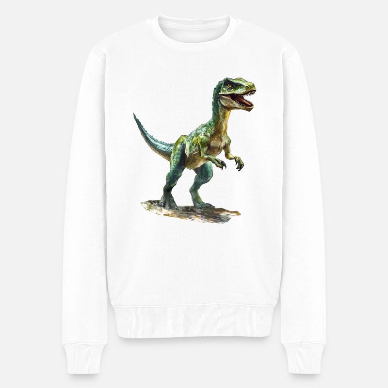 L’extinction des dinosaures - Pull Premium bio Homme - blanc