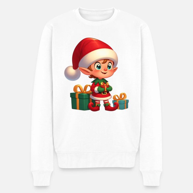 Elf 1 - Männer Premium Bio Pullover - Weiß