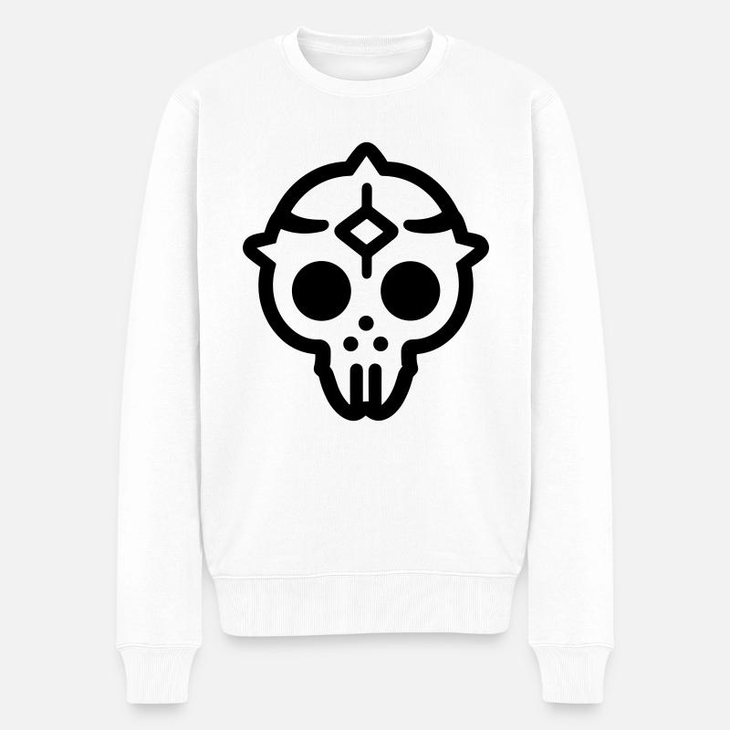 Tête de mort - Pull Premium bio Homme - blanc