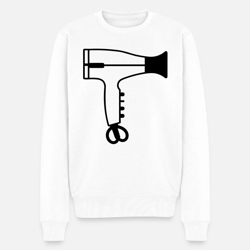 Föhn - Männer Premium Bio Pullover - Weiß