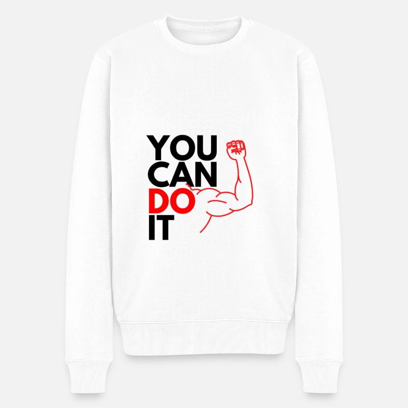 Tu peux le faire - Pull Premium bio Homme - blanc