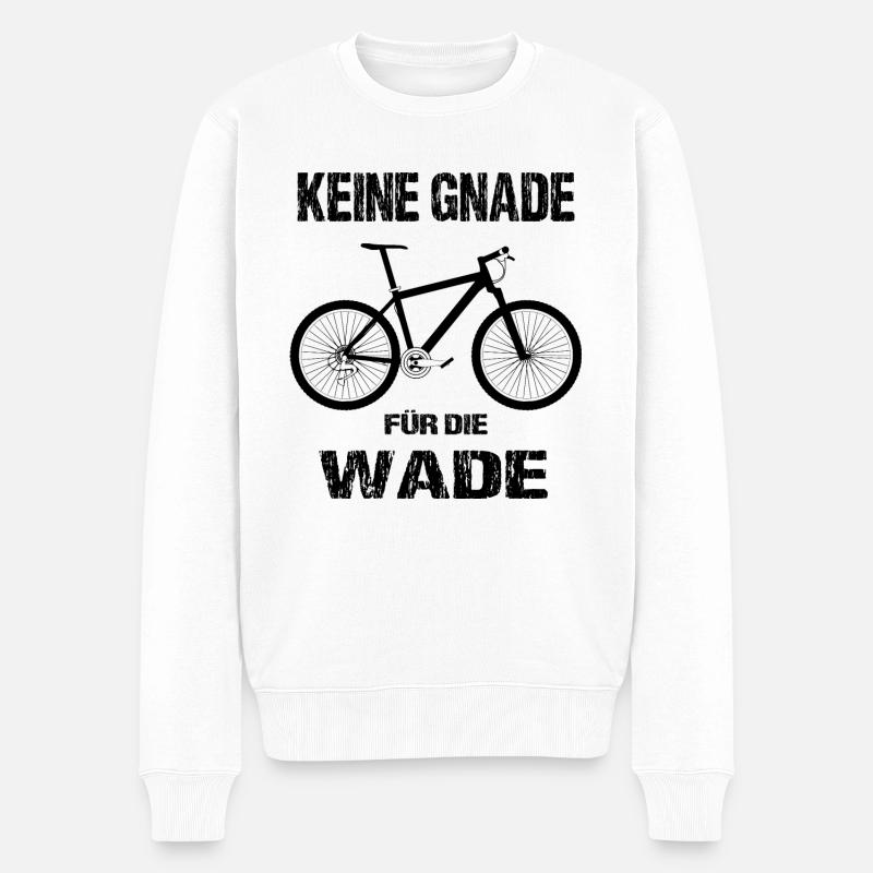 Fahrrad - Männer Premium Bio Pullover - Weiß