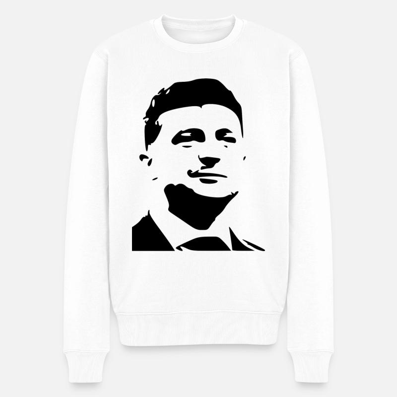 Zelensky - Männer Premium Bio Pullover - Weiß