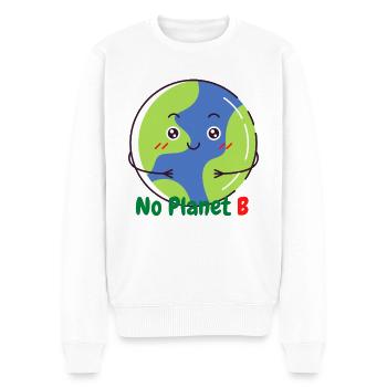 No Planet B - Pull Premium bio Homme - blanc - Devant - Thijin (182cm)