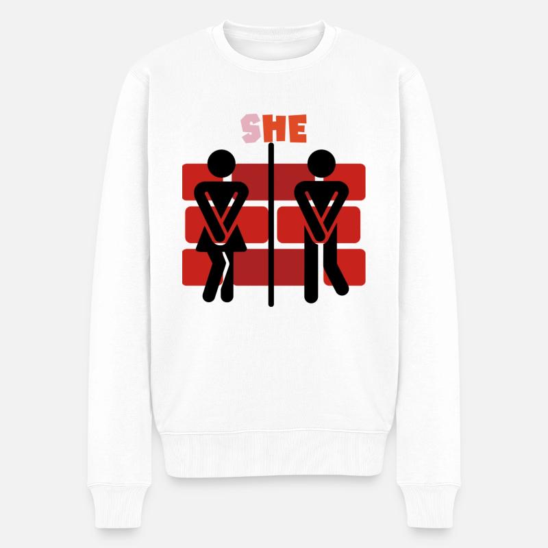 sHE sur ona - Pull Premium bio Homme - blanc
