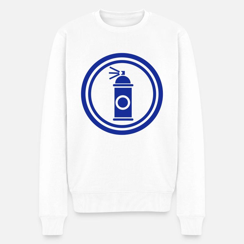 Graffiti Life Spraydose - Männer Premium Bio Pullover - Weiß