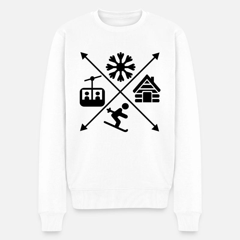 ki - Männer Premium Bio Pullover - Weiß