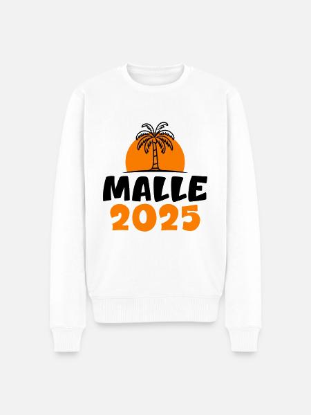 Malle 2025 - Männer Premium Bio Pullover - Weiß
