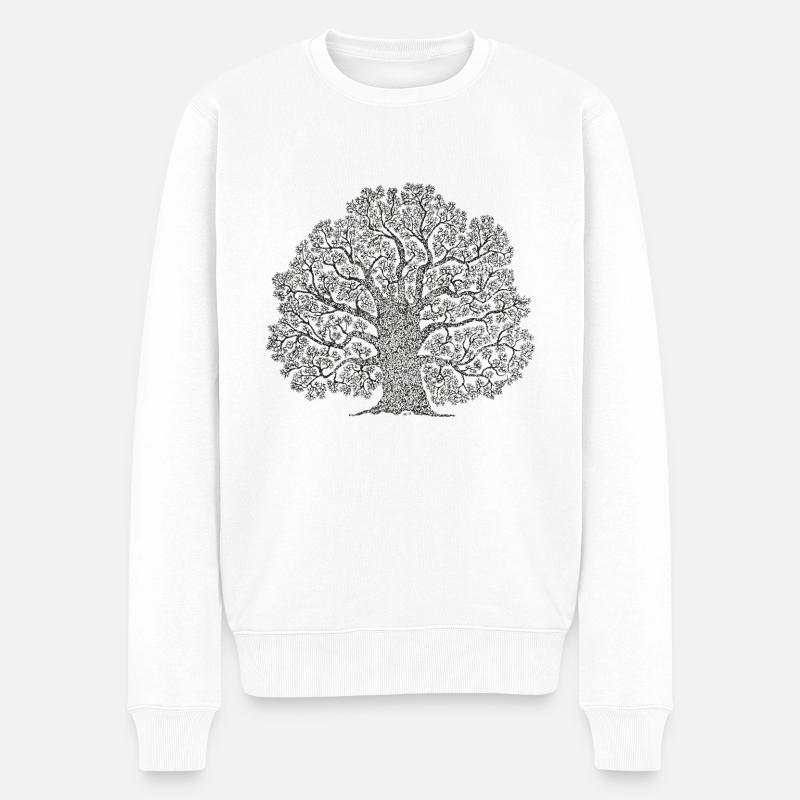 Arbre de vie - Yggdrasil - Pull Premium bio Homme - blanc
