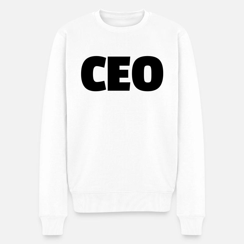 PDG Chef Boss - Pull Premium bio Homme - blanc