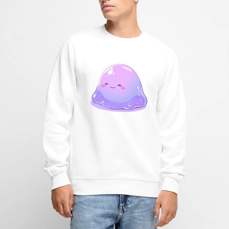 Monstre visqueux mignon - Conception de dessin animé mignon Pull Premium bio Homme