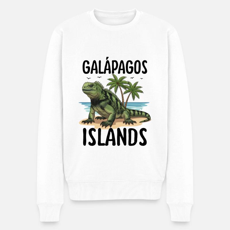 Îles Galapagos - Pull Premium bio Homme - blanc