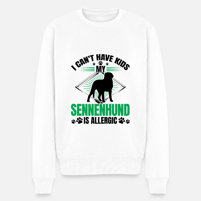 Bouvier Allergie Bouvier Suisse - Pull Premium bio Homme - blanc