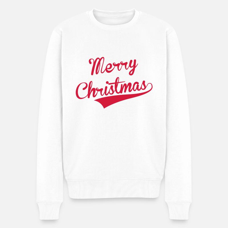 Merry Christmas - Pull Premium bio Homme - blanc