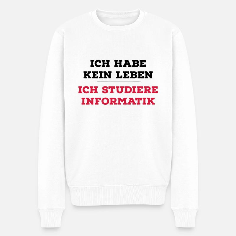 Informatiker - Männer Premium Bio Pullover - Weiß