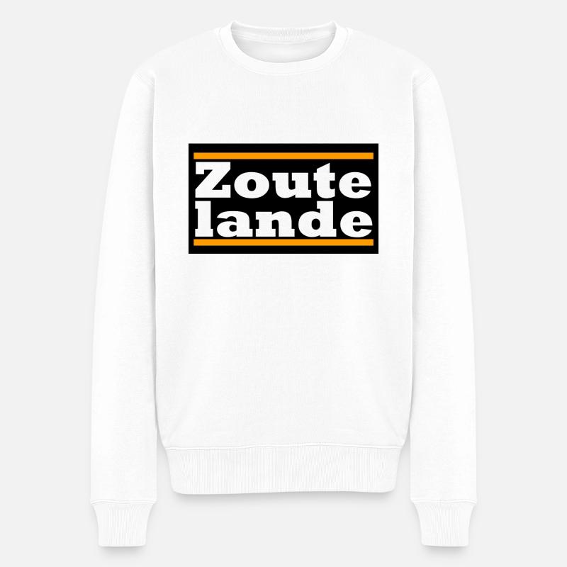 Zoutelande - Männer Premium Bio Pullover - Weiß