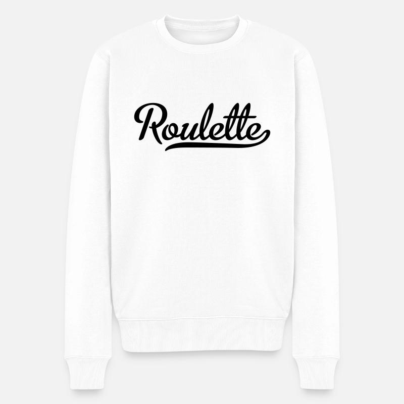 roulette - Pull Premium bio Homme - blanc