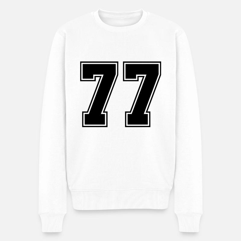 77 nombre de maillots - Pull Premium bio Homme - blanc