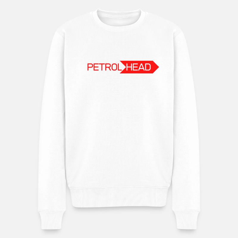 PETROLHEAD - Pull Premium bio Homme - blanc