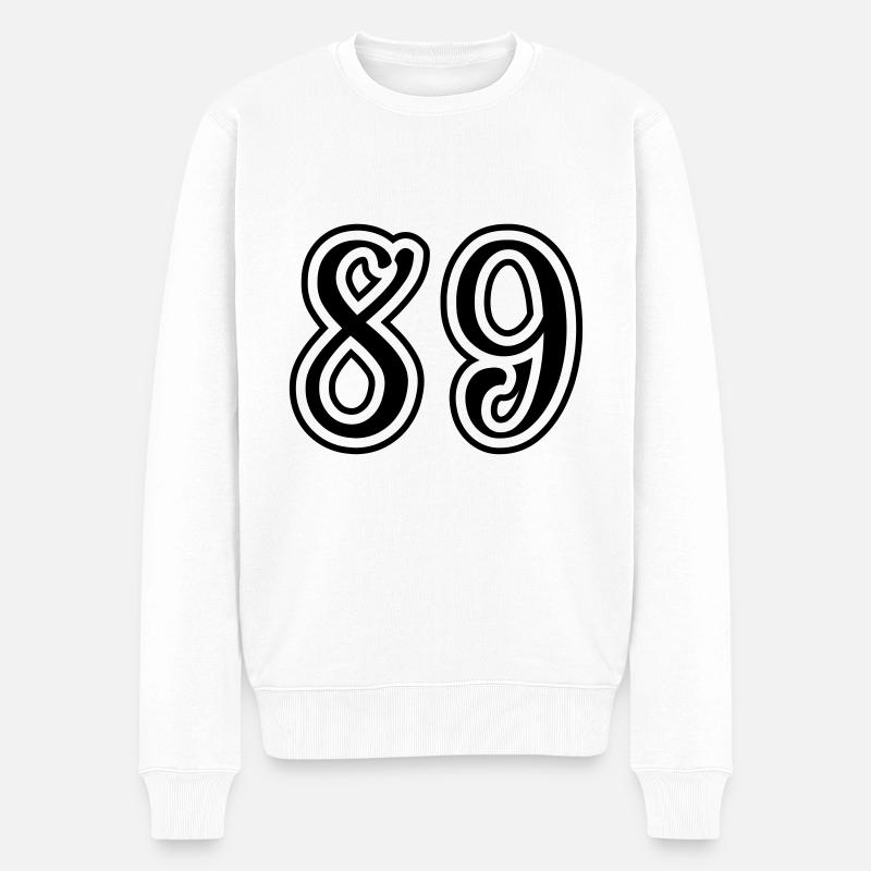 Numéro 89 - Pull Premium bio Homme - blanc