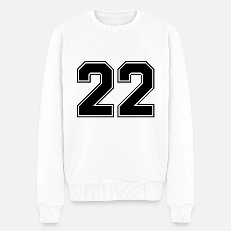 22 nombre de maillots - Pull Premium bio Homme - blanc