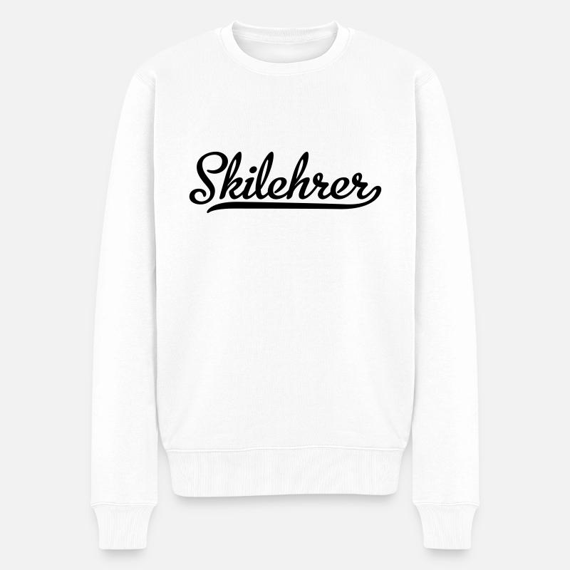 Skilehrer - Männer Premium Bio Pullover - Weiß