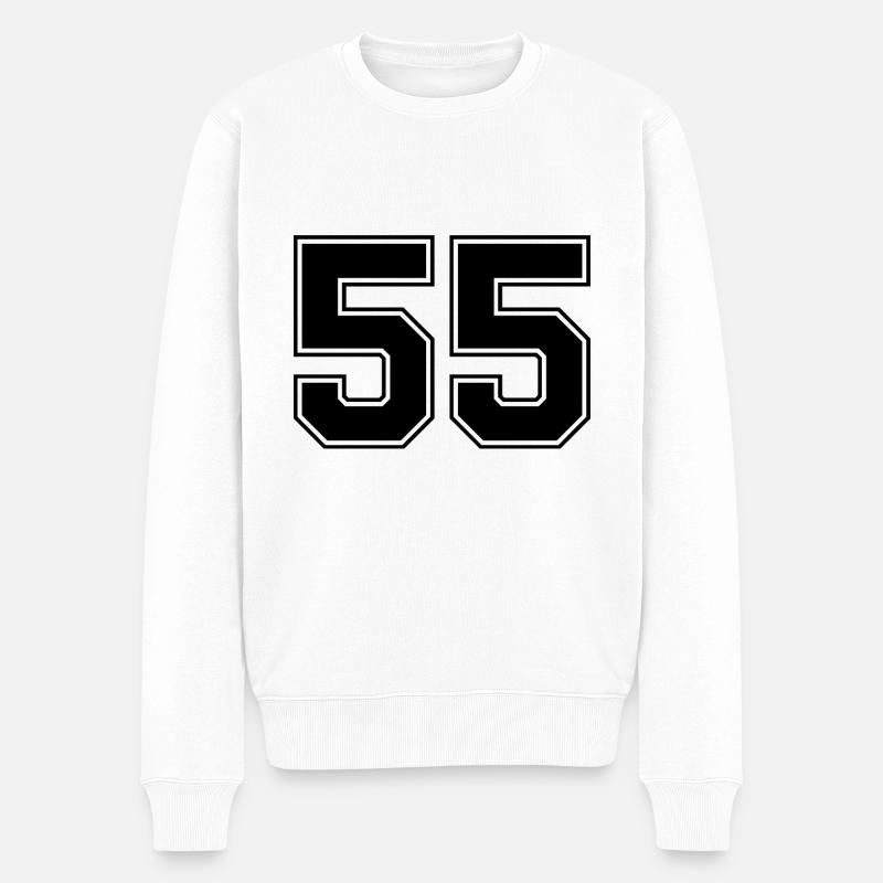 55 nombre de maillots - Pull Premium bio Homme - blanc