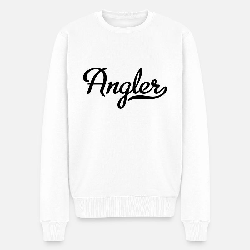 Angler - Männer Premium Bio Pullover - Weiß