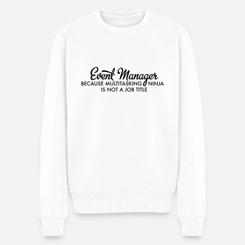 Event Manager - Pull Premium bio Homme - blanc