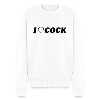J’AIME LA BITE - CO1 - Pull Premium bio Homme - blanc - Devant - Thijin (182cm)