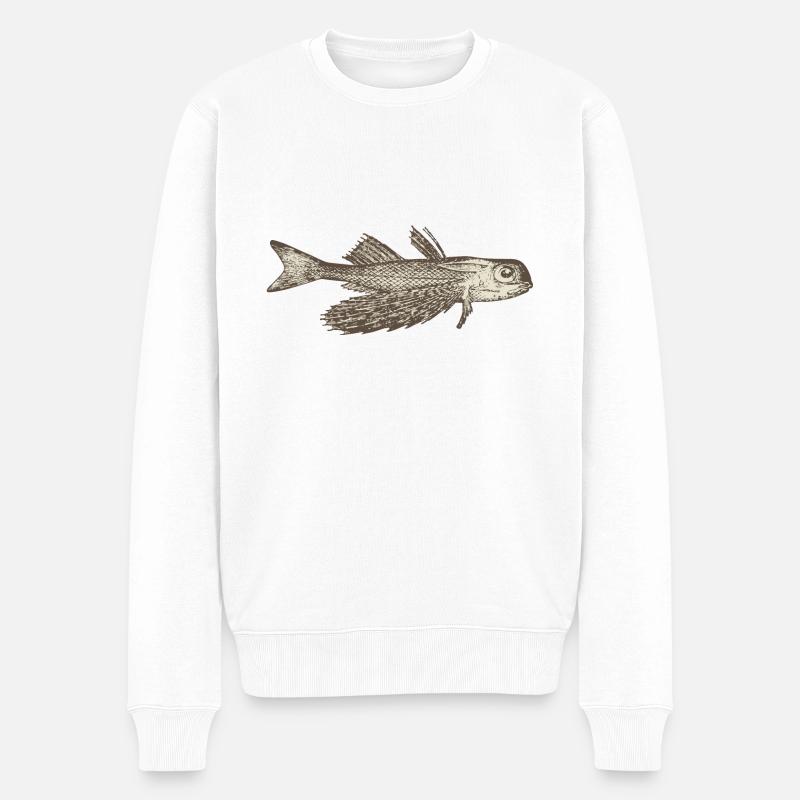 Meerestiere - Männer Premium Bio Pullover - Weiß