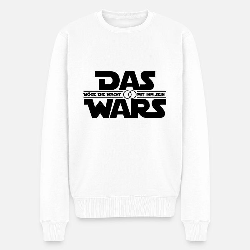 Das Wars Junggesellen - Männer Premium Bio Pullover - Weiß