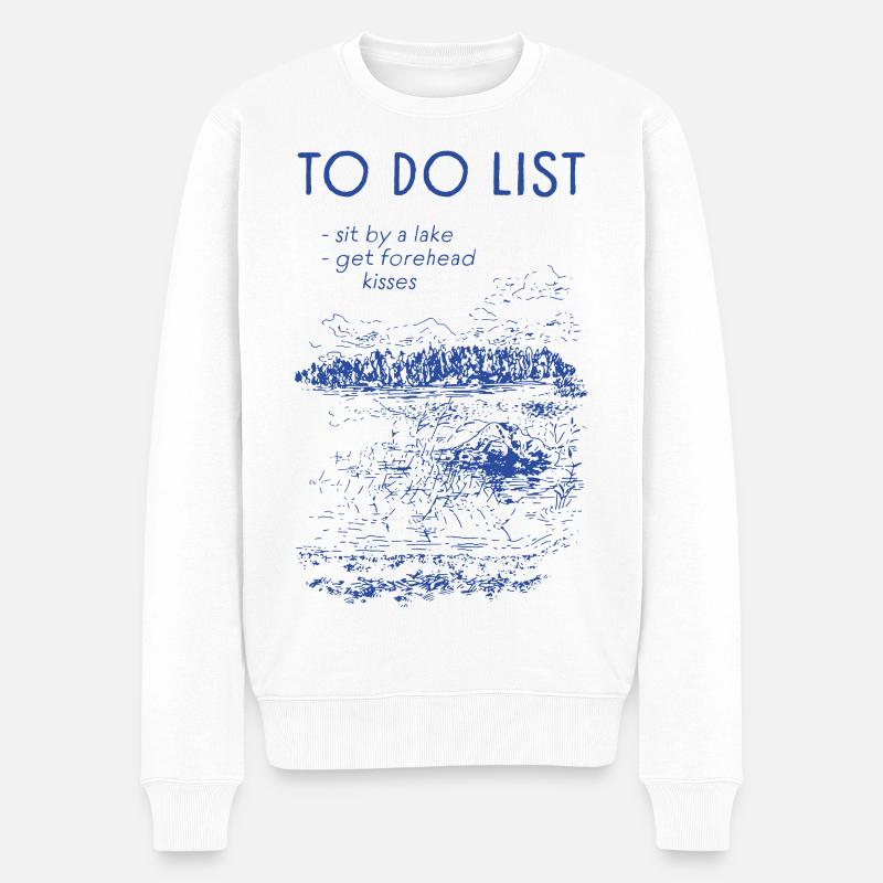 TO-DO-LISTE - Männer Premium Bio Pullover - Weiß
